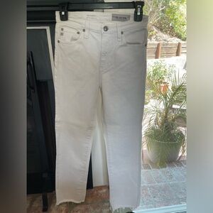 White AG Adriano Goldschmied The Isabelle jeans high-rise,straight crop size:25R